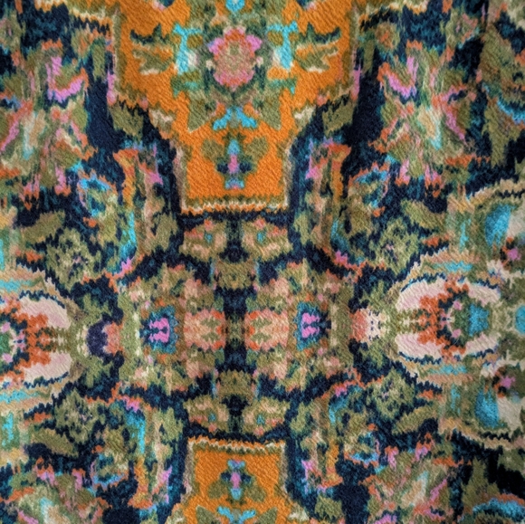 Maeve Gold and Black Embellished Midi Pencil Skirt - Picture 3 of 5